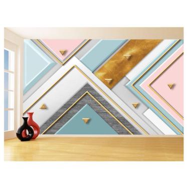 Imagem de Papel De Parede Geométrico Triângulo Abstrato 3,5M Gmt109