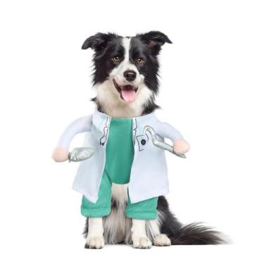 Imagem de Fantasia NACOCO Halloween Dog Doctor para pequenos, médios e grandes