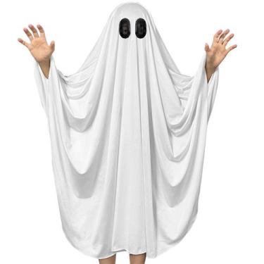 Imagem de Fantasia DECEED Halloween Unissex Kid Ghost Boo Ghost Cloak