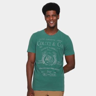 Imagem de Camiseta Colcci Masculina, Verde, GG