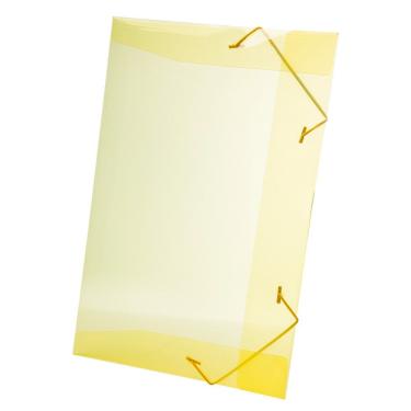 Imagem de Pasta Aba Elástico Dello Line sem Lombo Amarela 33,5x23,5cm