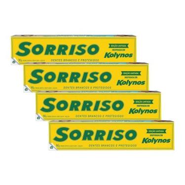 Imagem de Kit 4 Cremes Dentais Sorriso Edição Limitada Kolynos 90g