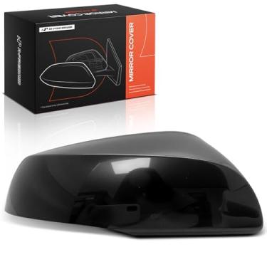Imagem de A-Premium Tampa do espelho retrovisor do lado do passageiro - compatível com Toyota Tacoma 2016-2023 - preto liso, com furo de seta