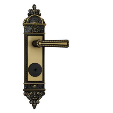 Imagem de Fechadura Tetra Chave 1500/03 Espelho Colonial 55mm E-Coat Stam