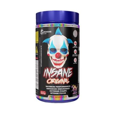 Imagem de Pré Treino Insane Original Grape 300g - Demons Lab-Unissex