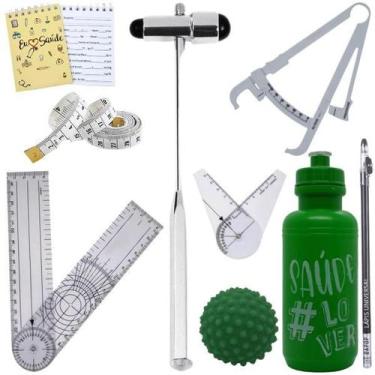 Imagem de Kit Fisioterapia Martelo Goniômetro Grande Pequeno Fita Imc - LOVE SAU