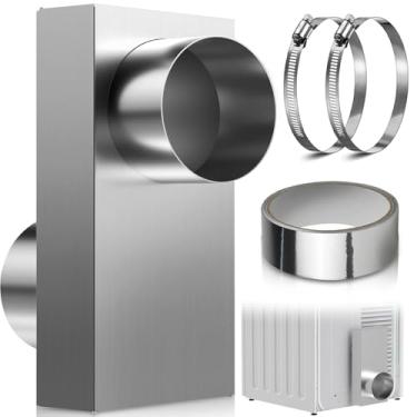 Imagem de Kit de ventilação de secador de periscópio atualizado de 0-12,7 cm, periscópio de ventilação de secador ajustável com 2 braçadeiras