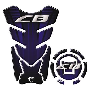 Imagem de Adesivo Protetor Tanque E Bocal Honda Cb Ano Acima 2018 Azul