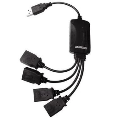 Imagem de Ac.Hub Usb Cables 2.0 4 Portas Multi Preto AC042