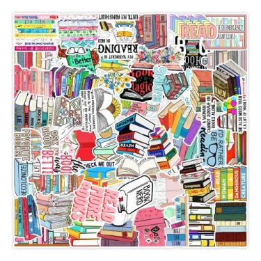Imagem de Adesivos, vinil para leitura de livros, grafite à prova d'água (50 uni