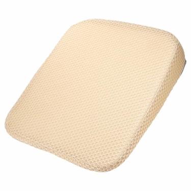 Imagem de HARFINGTON Almofada de assento de 8 cm de espessura confortável de espuma viscoelástica para cadeira de escritório com fundo antiderrapante para motorista de assento de carro, bege
