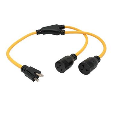 Imagem de Parkworld 60493 NEMA 6-15 Splitter, 6-15P a (2) 6-15R (T-Blade fêmea também para adaptador 6-20R) 250V, 20A, 5000W, 3 pés