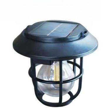 Imagem de Lâmpada Lampião Solar Recarregável Portátil com Gancho, Luminária ao Ar Livre para Acampamento, Jardim e Emergências(Uinidade2)