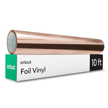 Imagem de Cricut Vinil laminado - ouro rosa - 30,5 cm x 3 m - decalques personalizados, etiquetas e mais - Acabamento metálico - Longa duração - Máquinas de corte otimizadas