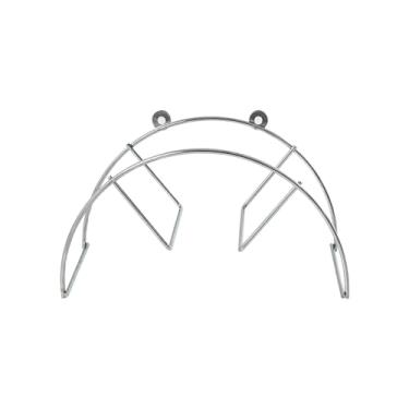 Imagem de Suporte Enrolador de Mangueira Reforçado ferro Prata Jardim Fiver