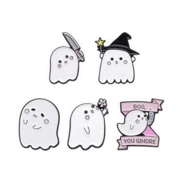 Imagem de Conjunto De Pins De Esmalte De Personagens De Filmes De Terror De Hall