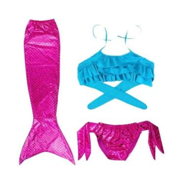 Imagem de Cauda de sereia para crianças 2025 novas meninas cosplay sereia cospla