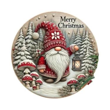 Imagem de Sinal De Madeira Do Feliz Natal, Decorações Penduradas, 1Pc - NONE, MÚ