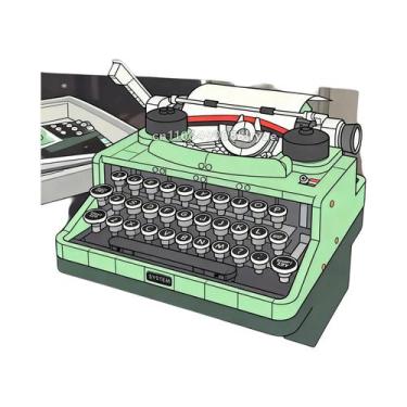 Imagem de Kit De Modelo De Máquina De Escrever Retrô Para Adultos, 2079 Peças, B