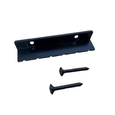Imagem de Luwecf Rastilho de Metal para Guitarra, em Formato de L, Pré-ranhurado, Acessório, Liga de Zinco, Fixação Por Parafuso, Adequado para Guitarras Acústicas E E, Preto