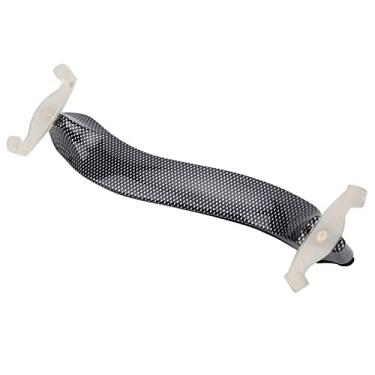 Imagem de Cryfokt Descanso de Ombro Ajustável para Violino Preto, Durável, Reduz a Fadiga, Suporte para Dor, Acessórios de Violino 4/4 para Estudantes e Profissionais, Fibra de Carbono
