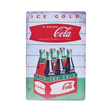 Imagem de Placa De Metal Retro Vintage Cola 7-UP, Arte De Parede Para Cozinha, B