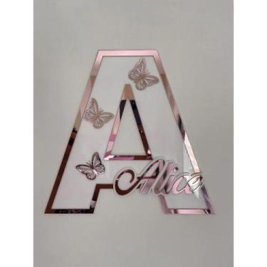 Imagem de Decoração Enfeite Porta Letra + Nome personalizado - personalizamos - 