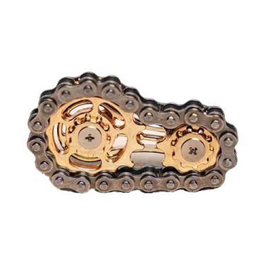 Imagem de Brinquedo Fidget Spinner De Corrente De Bicicleta Metálica Colorida Pa