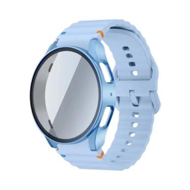 Imagem de Pulseira De Silicone Para Relógio Samsung 40mm 44mm Com Protetor De Te