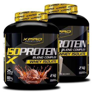 Imagem de Kit 2x Whey Iso Protein Blend Complex  Isolado 2Kg - XPRO-Unissex