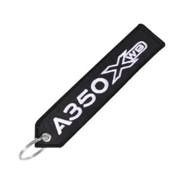 Imagem de Chaveiro De Aviação Bordado A320neo Dupla Face Para Carro, Mochila E M