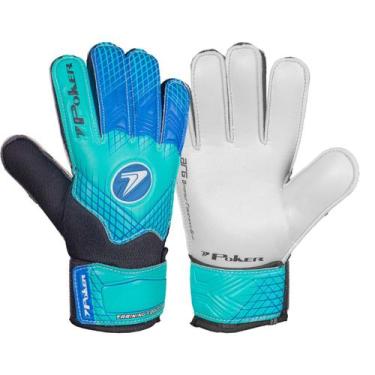 Imagem de Luva de Goleiro Infantil Poker Training Focus Junior, Azul, 7