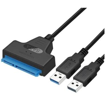 Imagem de Cabo Adaptador Usb 3.0 Para Sata III Hd Externo 2.5, 3.5 e Ssd Hdd - D