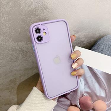 Imagem de Capas transparentes foscas para Samsung Galaxy S8 S9 plus S10 S10E S20 S21 S21 plus S21 Ultra lente tampa de proteção da câmera, roxo, para Galaxy S8