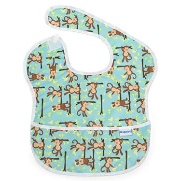 Imagem de Kababy Macaco Babador Impermeável, Azul, 6+ Meses