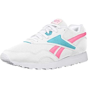 Imagem de Reebok Rapide Masculino, Branco/Rosa Solar/Azul Neon, 9