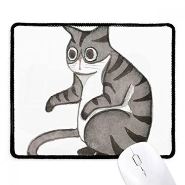 Imagem de Miaoji Painting Dragon-Li Watercolor Cat Mousepad Tapete de borracha para jogos