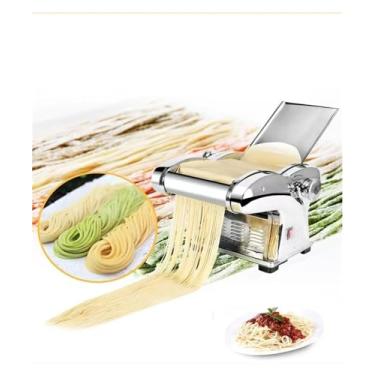 Imagem de Máquina automática de fazer macarrão fresco, elétrica, rolo de massa, máquina de corte de macarrão multifuncional, 4 facas (Size : 1 blade)