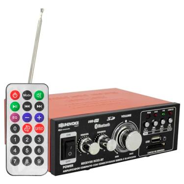 Imagem de Amplificador Receiver RC02BT USB SD FM Bluetooth Soundvoice