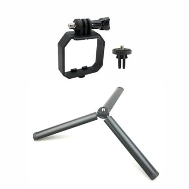 Imagem de Suporte adaptador de câmera para DJI Mini 3 Pro/Mini 3 Drone Carry Bracket Top Extension Camera 1/4 parafuso adaptador suporte suporte suporte com tripé compatível com Go Pro/Câmera de ação Insta360/luz de voo LED