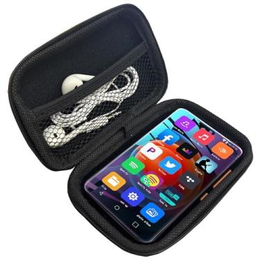 Imagem de Compatível com MYMAHDI M400 MP3 Player, capa rígida Lamshaw para viagem e armazenamento, compatível com MYMAHDI M400 MP3 Player de 4 polegadas (preto)