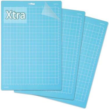 Imagem de LOPASA Tapete de corte para Cricut Joy Xtra, conjunto de tapetes de corte com aderência leve, adesivo azul, acessórios e suprimentos Joy Extra (3 folhas LightGrip)