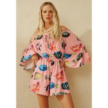 Imagem de Macacão Ombro A Ombro Estampado Lança Perfume-Feminino