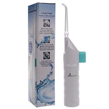 Imagem de Irrigador bucal portátil profissional sem fio de jato de água para viagem e água para limpeza de dentes (manual) AR-W-11