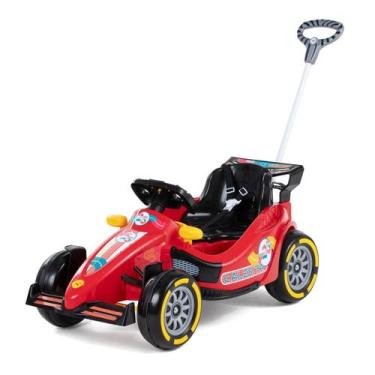 Imagem de Carrinho Infantil 2 em 1 Carro de Corrida F25 Passeio e Pedal Calesita