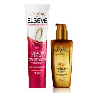 Imagem de Kit Extraordinário L'oréal Elseve - Leave-in 100 mL & Óleo - 100 mL