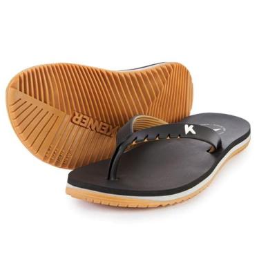 Imagem de Sandalia/chinelo kenner original red pro preto/caqui, 38