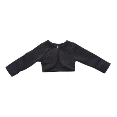 Imagem de Bolero Infantil Menina Matelassê Festa Casual Luxo Casaco - Pequenos E