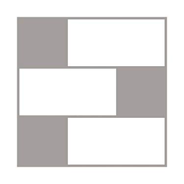 Imagem de In Home NH2363 Placas de parede para destacar e colar do metrô, brancas e off-white