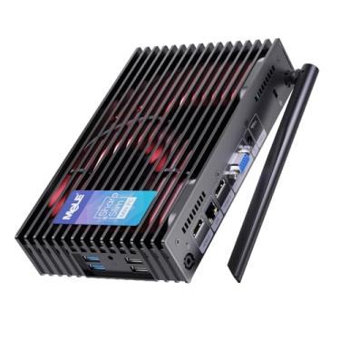Imagem de MeLE Mini PC Fanless PCG35HD N5105 Micro Computador, 8GB 128GB Pequeno Desktop Server, Suporta Monitor Triplo 4K WiFi 5 Gigabit Ethernet BT5.2 PXE Desbloquear BIOS Auto Power On Industrial IoT